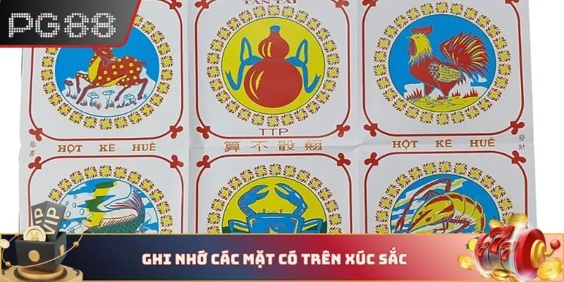 Ghi nhớ các mặt có trên xúc sắc